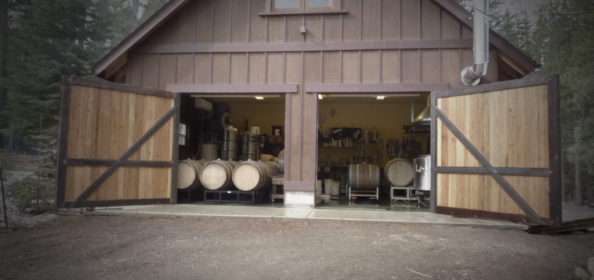The Ale Apothecary picture of barn with barrels