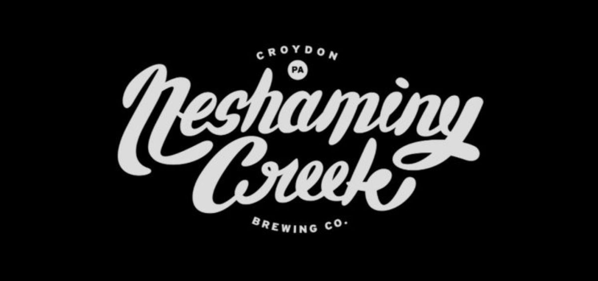 Neshaminy Creek Brewing logo white on black