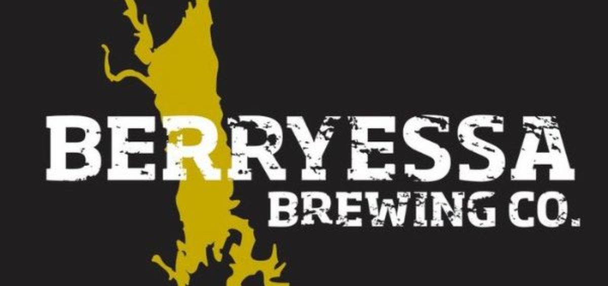 Berryessa Brewing Company logo with black background