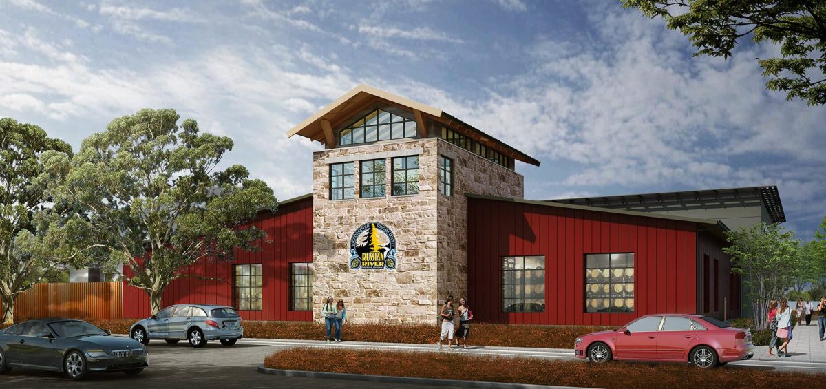 Russian River Brewing rendering of new production facility in Windsor, CA.